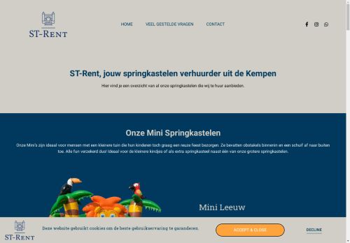 Screenshot van st-rent.be