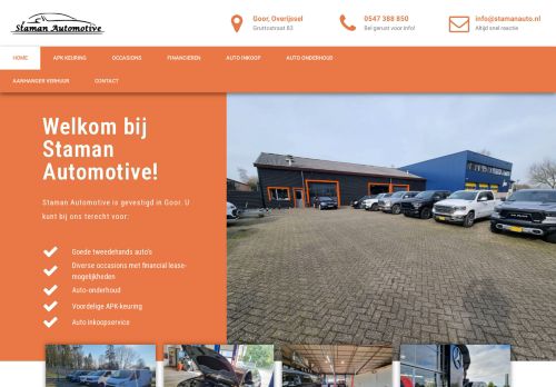 Screenshot van stamanauto.nl