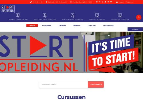 Screenshot van startopleiding.nl