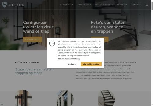 Screenshot van steellife.nl
