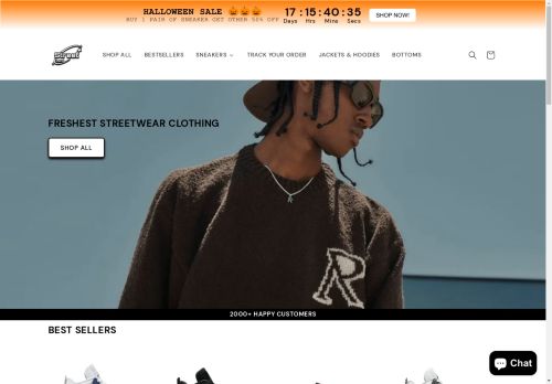 Screenshot van streetland.shop