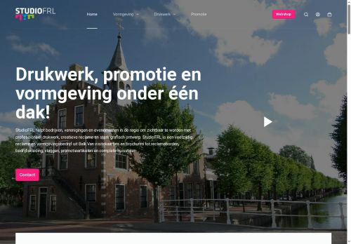 Screenshot van studiofrl.nl
