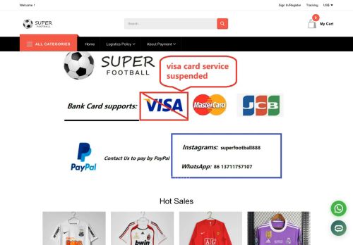 Screenshot van superfootball.shop