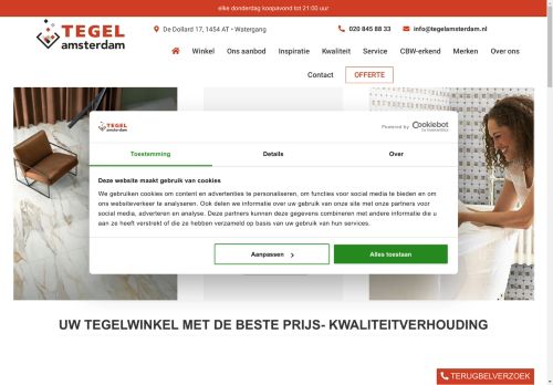 Screenshot van tegelamsterdam.nl