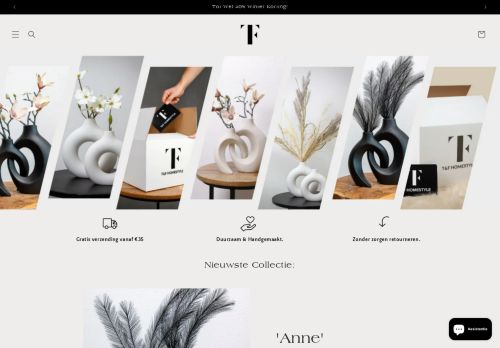 Screenshot van tfhomestyle.nl