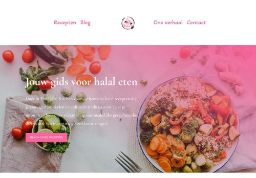 Screenshot van thehalalkitchen.nl