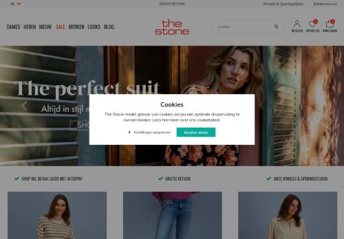 Screenshot van www.thestone.nl
