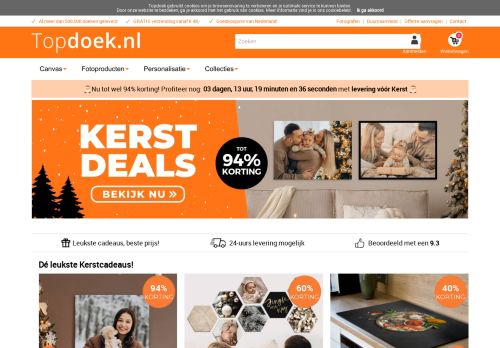 Screenshot van topdoek.nl