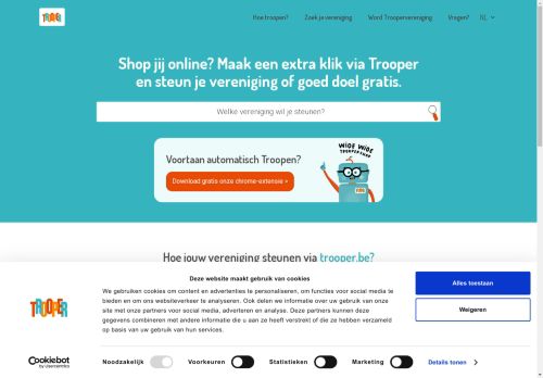 Screenshot van trooper.be