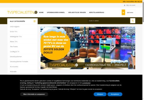 Screenshot van tvspecialisten.be