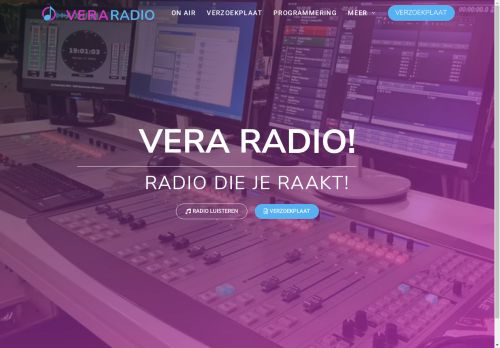 Screenshot van vera-radio.nl