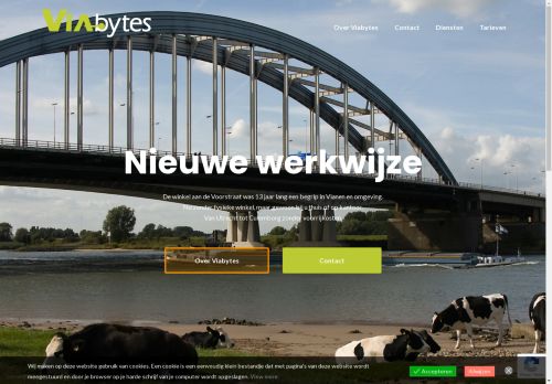 Screenshot van viabytes.nl