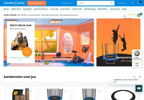 Screenshot van vikingchoice.nl