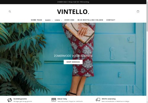 Screenshot van vintello.nl