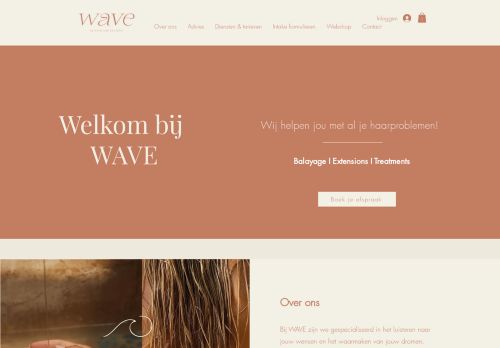 Screenshot van wave-thechange.be