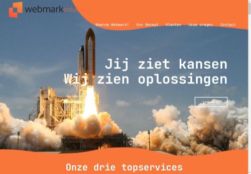 Screenshot van webmark-solutions.nl