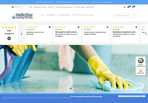 Screenshot van webwinkel.hebostar.be