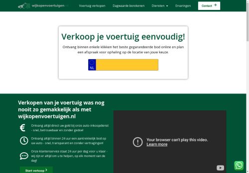 Screenshot van wijkopenvoertuigen.nl