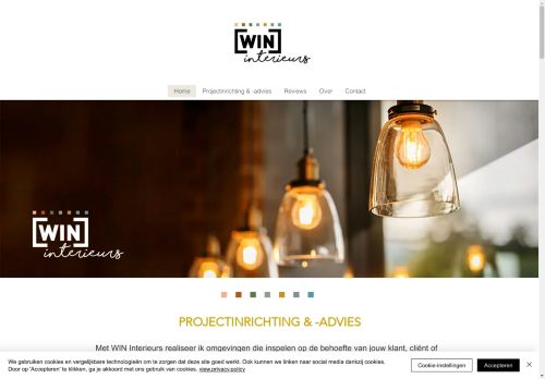 Screenshot van win-interieurs.nl