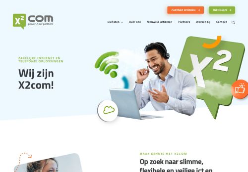 Screenshot van x2com.nl