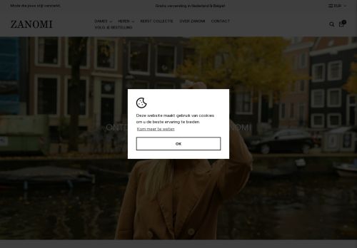 Screenshot van zanomi.nl