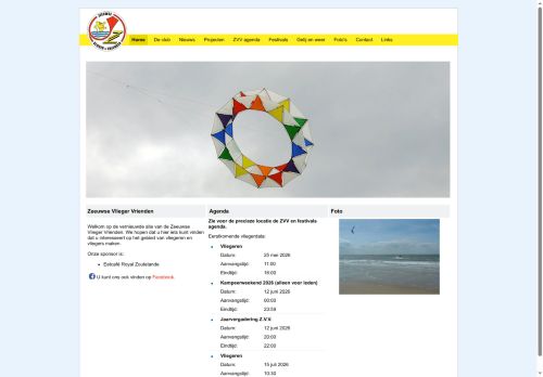 Screenshot van zeeuwsevliegervrienden.nl