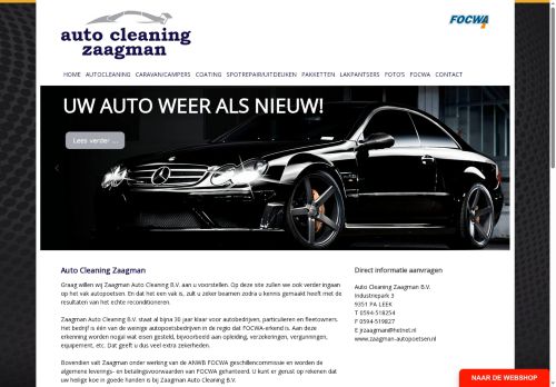 Screenshot van zaagman-autopoetsen.nl