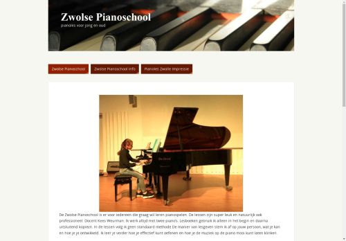 Screenshot van zwolsepianoschool.nl